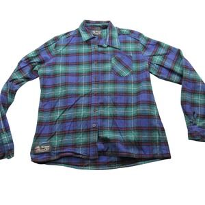 The Vermont Flannel Co. Plaid Long Sleeve Button Up Shirt Men's XLarge